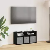 Žemas stalas su stalčių Juodas ąžuolas 72 x 22,5 x 38 cm