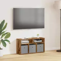 Žemas stalas su stalčių Senas medis 72 x 22,5 x 38 cm