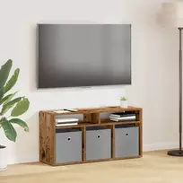 Žemas stalas su stalčių Senas medis 87 x 27,5 x 43 cm