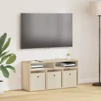 Žemas stalas su stalčių Sonoma ąžuolas 87 x 27,5 x 43 cm