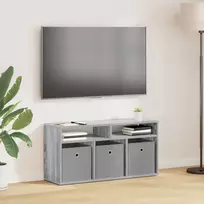 Žemas stalas su stalčių Pilkas Sonoma 87 x 27,5 x 43 cm