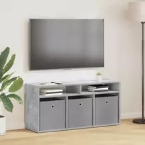 Žemas stalas su stalčių Betono pilka 102 x 32 x 48,5 cm