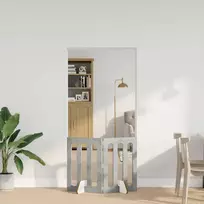 Sulankstomas šunų tvora 2 pcs Betono Pilka 100,5 x 38 x 70 cm