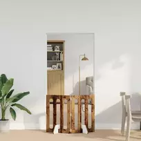 Sulankstomas šunų tvora 2 pcs Ąžuolo mediena 100,5 x 38 x 70 cm