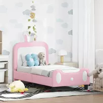 Vaikiška Lovo Rėmas su Galvūgaliu Rožinė 70 x 140 cm PU