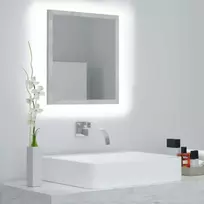 Vonios kambario LED veidrodis, betono, 40x8,5x37cm, akrilas