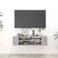 Pakabinama TV spintelė, betono pilka, 100x30x26,5cm, mediena
