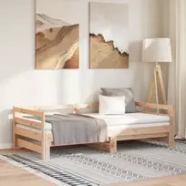Ištraukiama lova, 2x(90x200)cm, pušies medienos masyvas