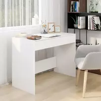 Rašomasis stalas, baltas, 101x50x76,5cm, apdirbta mediena