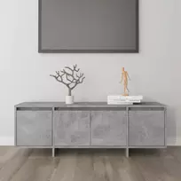 Televizoriaus spintelė, betono, 120x30x40,5cm, apdirbta mediena