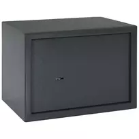 Seifo dėžė su užraktu Tamsiai pilka 35 x 25 x 25 cm Plienas