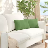 Sofa Pagalvės 2 pcs Šviesiai žalia 50 x 30 cm