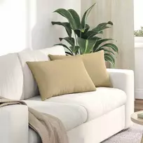 Sofa Pagalvės 2 pcs Pilkai žalia 60 x 40 cm Kordūrinis audinys