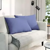 Sofa Pagalvės 2 pcs Džinsinės mėlynos 70 x 50 cm audinys