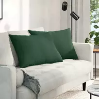 Sofa Pagalvės 2 pcs Tamsiai žalia 70 x 50 cm Kordūrinis audinys