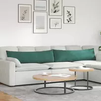 Sofa Pagalvės 2 pcs Tamsiai žalia 145 x 40 cm