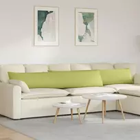 Sofa Pagalvės 2 pcs Šviesiai žalia 200 x 40 cm audinys