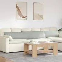 Sofa Pagalvės 2 pcs Šviesiai pilka 200 x 40 cm