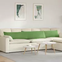 Sofa Pagalvės 2 pcs Šviesiai žalia 200 x 40 cm