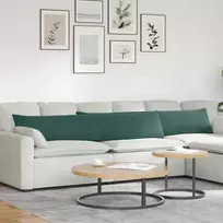 Sofa Pagalvės 2 pcs Tamsiai žalia 200 x 40 cm