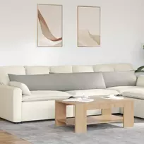 Sofa Pagalvės 2 pcs Šviesiai pilka 200 x 40 cm audinys