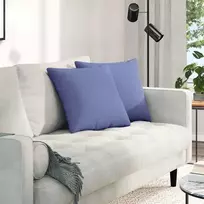 Sofa Pagalvės 2 pcs Džinsinės mėlynos 45 x 45 cm audinys