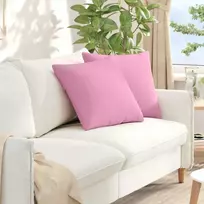 Sofa Pagalvės 2 pcs Rožinė 50 x 50 cm audinys
