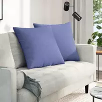 Sofa Pagalvės 2 pcs Džinsinės mėlynos 60 x 60 cm audinys