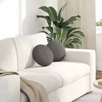Sėdynių pagalvėlės 2 pcs Šviesiai pilka Ø30 x 13 cm