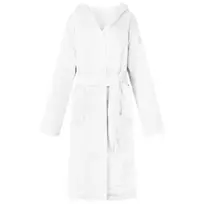 Chalatą su kapucė Balta xxxl Flanelė