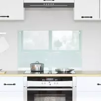 Virtuvės atbraila Pienas 80 x 50 cm grūdintas stiklas