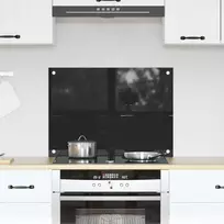 Virtuvės atbraila Juoda 70 x 50 cm grūdintas stiklas