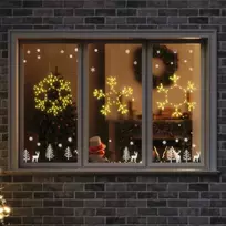 Kalėdų snaigė su 252 LED Šilta balta 44,5 x 38 cm PVC