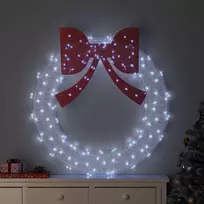 Vainikas su 150 LED Šalta balta 120 cm Akrilas