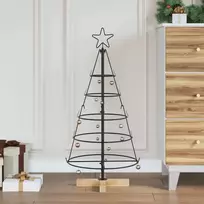 Kalėdų Kūgio Medis s stovu Juoda 90 cm Plienas
