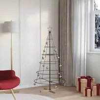 Kalėdų Kūgio Medis s stovu Juoda 154 cm Plienas