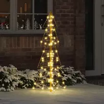 Kalėdų eglutė su 100 LED Šilta balta 120 cm PET