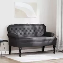 Česterfildo suolas Juoda 119,5 x 64,5 x 75 cm Dirbtinė oda