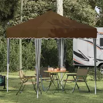 Pop-up šventinis palapinė 195 x 195 x 245 cm Taupe