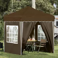 Pop-up šventinis palapinė 195 x 195 x 245 cm Taupe