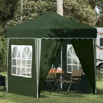 Pop-up šventinis palapinė 195 x 195 x 245 cm Žalia