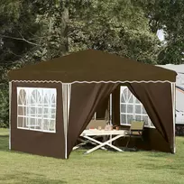 Pop-up šventinis palapinė 288 x 288 x 245 cm Taupe