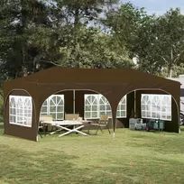 Pop-up šventinis palapinė 575 x 288 x 245 cm Taupe