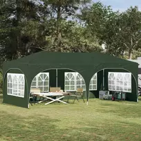 Pop-up šventinis palapinė 575 x 288 x 245 cm Žalia