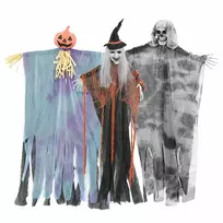 Helovino Kabančios Ghost 3 pcs Įvairiaspalvis 61 x 97 cm