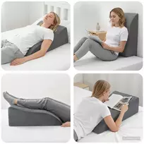 Koja pagalvė Pilka 68 x 40 x 18 cm PU putos