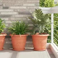 Apvalus gėlių padėklas 6 pcs Raudona plyta Ø 27 x 2,5 cm