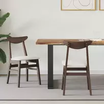 Valgomojo kėdės 2 pcs Šviesiai rudas 42 x 47.5 x 81 cm
