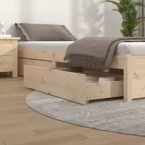 Stalčiai po lova, 4vnt., pušies medienos masyvas