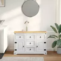 Saugojimo dėžės su stalčių Corona Balta 112 x 40 x 75 cm